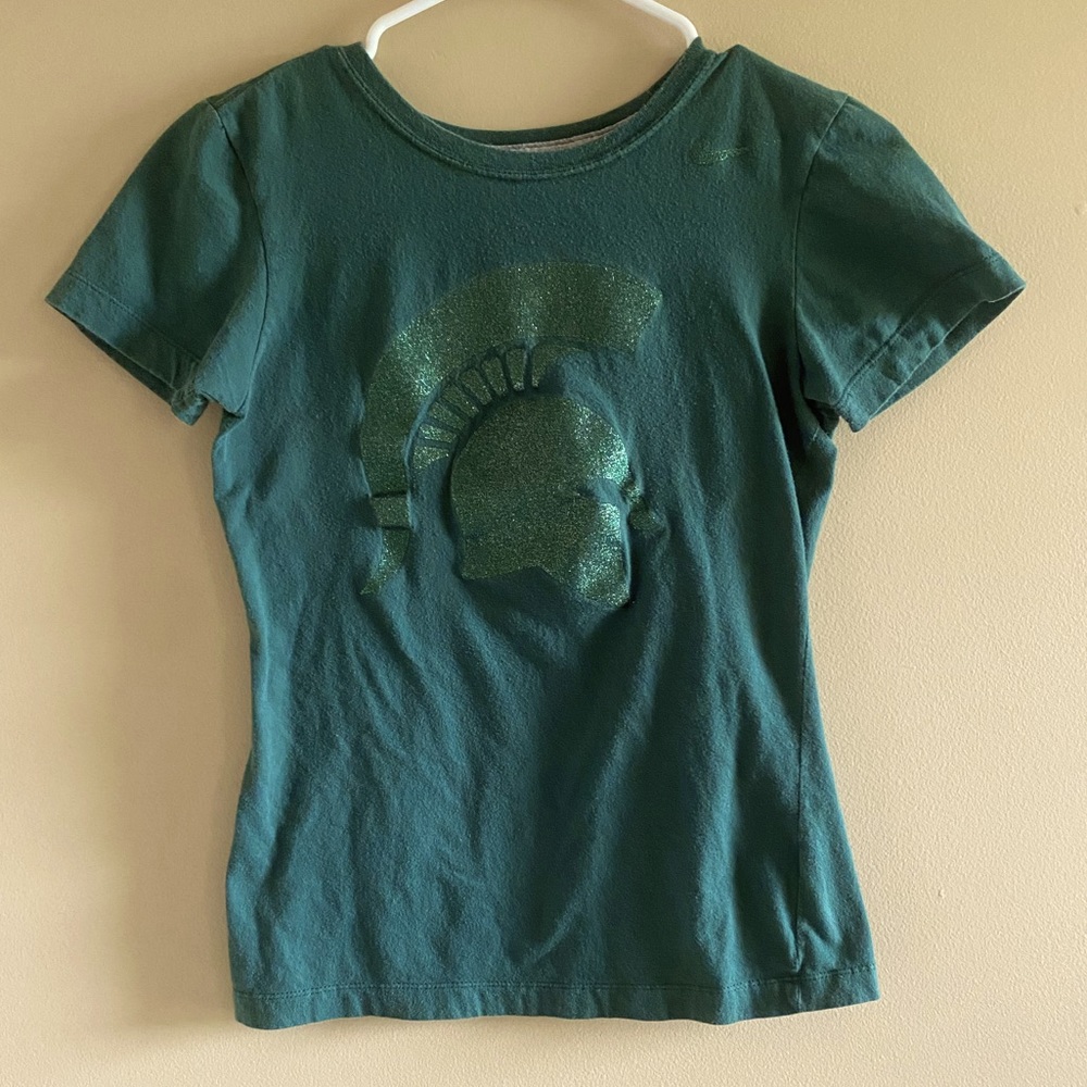 Michigan State Nike shirt.